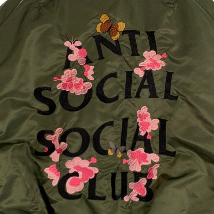 ANTI SOCIAL SOCIAL CLUB アンチソーシャルソーシャルクラブ 21AW ALPHA アルファ MA-1 フライトジャケット リバーシブル セージグリーン Size L 福生店