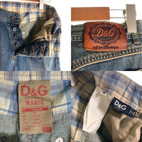 00's dolce&gabbana D&G ドルチェアンドガッバーナ ダメージ加工 デニムパンツ ライトブルー Size 30 福生店
