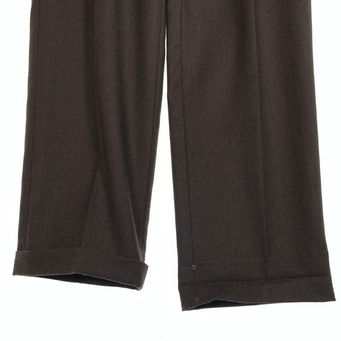 Brooks Brothers ブルックスブラザーズ ウール 2タック スラックス パンツ ダークブラウン Size 35 福生店