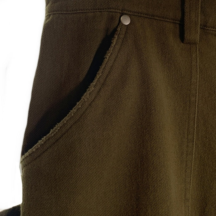 liju モールスキン ペインターパンツ オリーブ コットン ダメージ加工 Size 32 福生店
