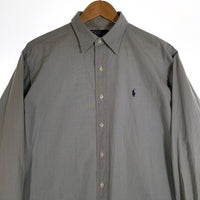 Polo Ralph Lauren ポロラルフローレン LOWELL SPORT コットン 長袖シャツ TWO-PLY COTTON ブルー Size L 福生店