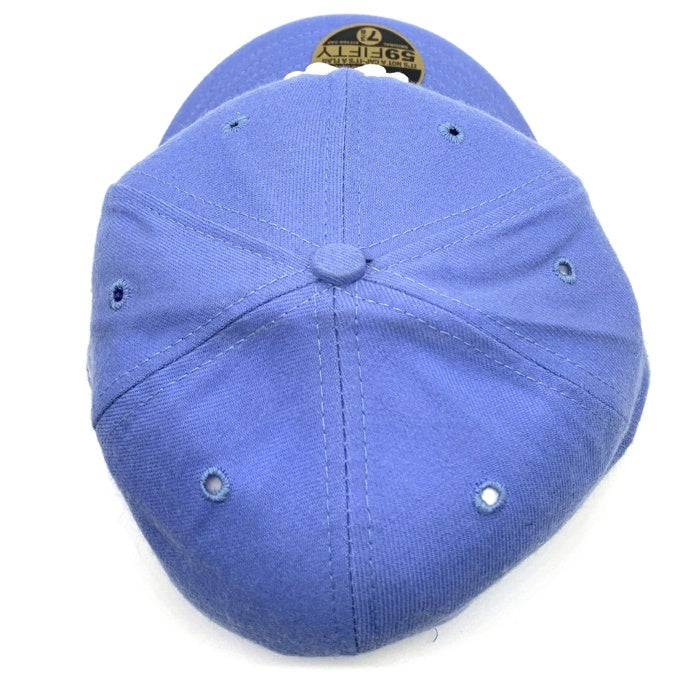 90's New Era ニューエラ MLB ニューヨーク・ヤンキース 59FIFTY ベースボールキャップ ライトブルー ウール USA製 Size 7 3/8 (56.8cm) 福生店
