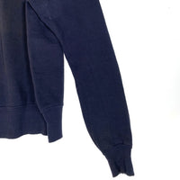 40-50's BRENT 前V フリーダムスリーブ クルーネックスウェットトレーナー ネイビー 貼り付けガゼット Size M 相当 福生店