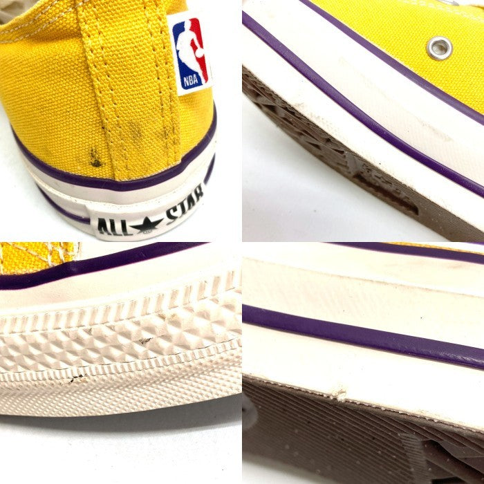 CONVERSE コンバース ALL STAR LOW REACT2.0 NBA レイカーズ キャンバスローカットスニーカー イエロー 1SD539 Size 26cm 瑞穂店