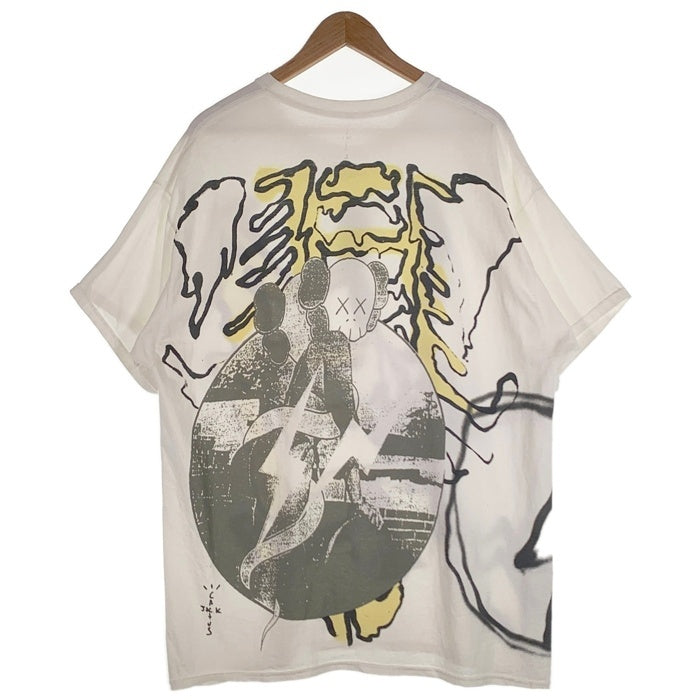 CACTUS JACK カクタスジャック KAWS FRAGMENT S/S TEE カウズ フラグメント ショートスリーブ プリントTシャツ ホワイト Size L 福生店