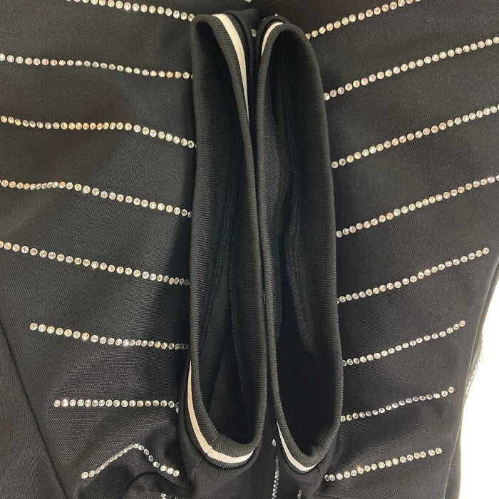 Supreme シュプリーム 22SS Rhinestone Stripe Baseball Jersey ラインストーン ベースボールシャツ ブラック sizeL 瑞穂店