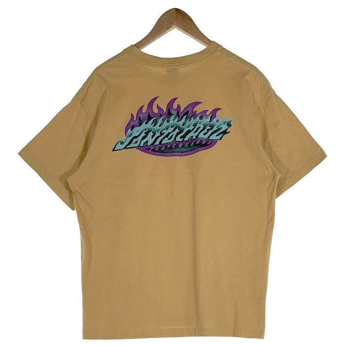 SANTA CRUZ サンタクルーズ フレイムパターン 半袖 Tシャツ マスタード Size L 福生店