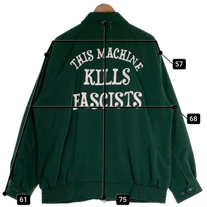 EDWARD LOW エドワードロー THIS MACHINE JACKET ジップアップ ジャケット グリーン Size XL 福生店