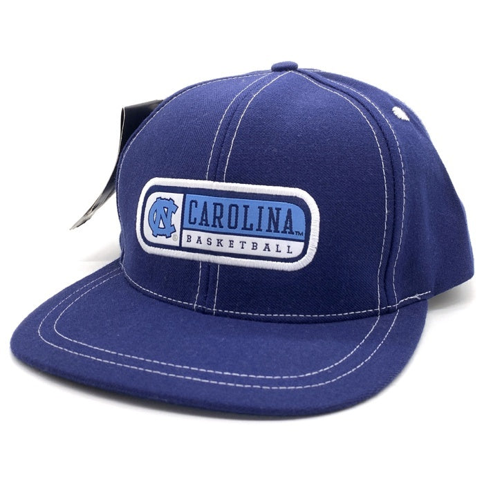 90's NIKE ナイキ CAROLINA BASKETBALL ノースカロライナ 大学 バスケットボール ワッペン キャップ ネイビー 福生店