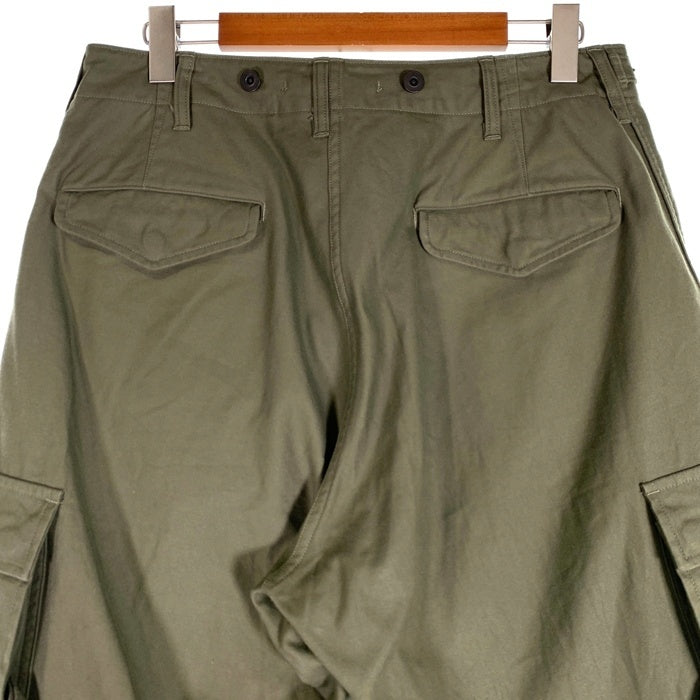 NIGEL CABOURN ナイジェルケーボン アーミーカーゴショート ショートパンツ バックサテン ダークグリーン 8050-00-51012-1-3 Size 34 福生店