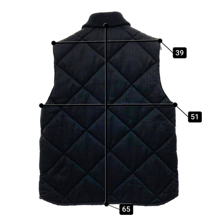 COOTIE クーティ キルティングワークベスト 中綿 ブラック Size L 瑞穂店