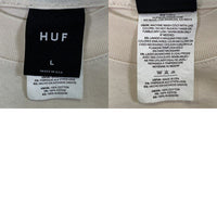 HUF ハフ MIDNIGHT ORGANIC H TEE プリントTシャツ ナチュラル Size L 福生店