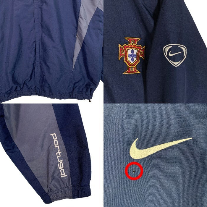 00's NIKE ナイキ ポルトガル代表 トレーニング ジップアップジャケット ネイビー ポリエステル Size XL 福生店