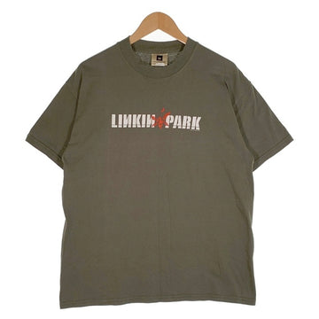 00's LINKIN PARK リンキンパーク 半袖 Tシャツ オリーブ WINTERLANDタグ Size L 福生店