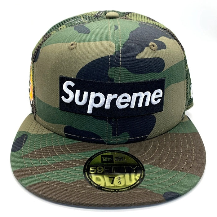 SUPREME シュプリーム NEW ERA ニューエラ 24SS Box Logo Mesh Back New Era 59FIFTY ボックスロゴ サイドパッチ メッシュ ベースボール キャップ ウッドランド カモ Size 7 3/4 (61.5cm) 福生店