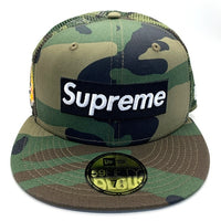 SUPREME シュプリーム NEW ERA ニューエラ 24SS Box Logo Mesh Back New Era 59FIFTY ボックスロゴ サイドパッチ メッシュ ベースボール キャップ ウッドランド カモ Size 7 3/4 (61.5cm) 福生店