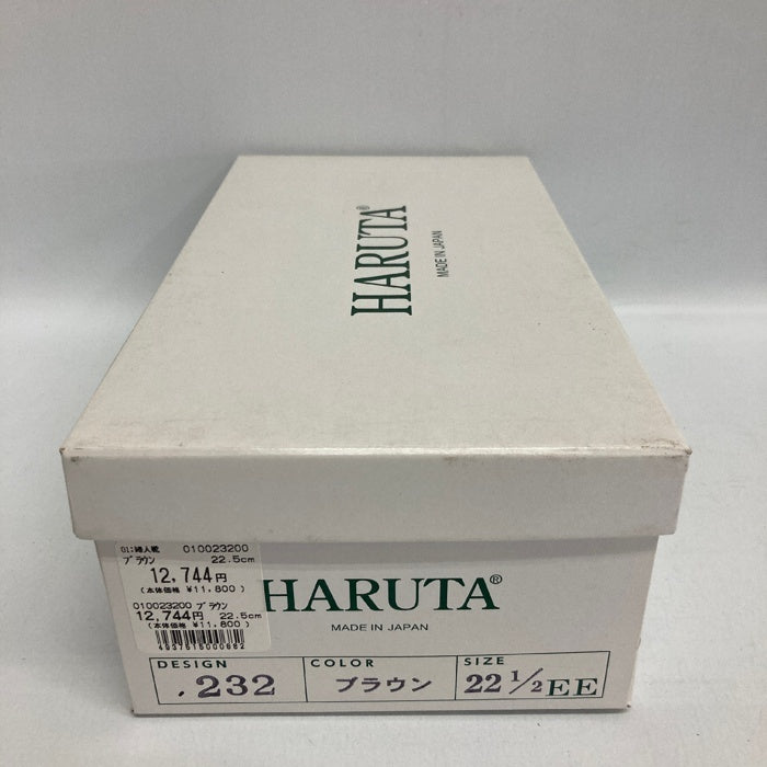 HARUTA ハルタ カジュアルキルトレザーローファー ブラウン size22.5cm 瑞穂店