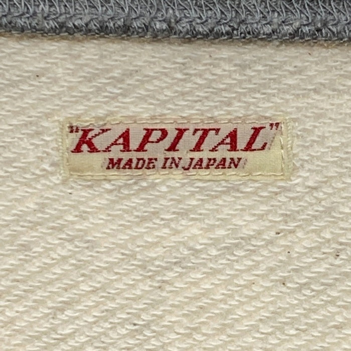KAPITAL キャピタル PROPERTY OF BEETHOVEN ラグランスリーブ スウェットトレーナー オートミール グレー K2009LC021 Size 4 瑞穂店