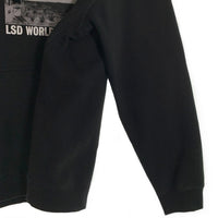 GX1000 ジーエックスセン LSD WORLD PEACE Hooded Sweatshirt プルオーバースウェットパーカー フーディ ブラック Size L 福生店