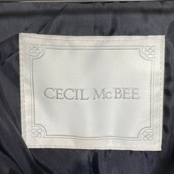 CECIL McBEE セシルマクビー ファーロングダウンジャケット ブラック sizeM 瑞穂店