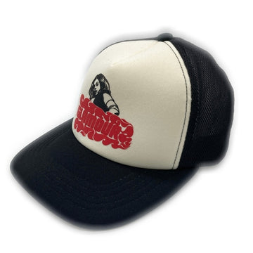 HYSTERIC GLAMOUR ヒステリックグラマー ガールプリント メッシュキャップ トラッカー ブラック アイボリー 瑞穂店