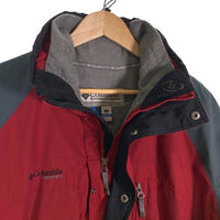 Columbia コロンビア VERTEX ナイロンジャケット フリースライナー レッド グレー F4MO2288 Size L 福生店
