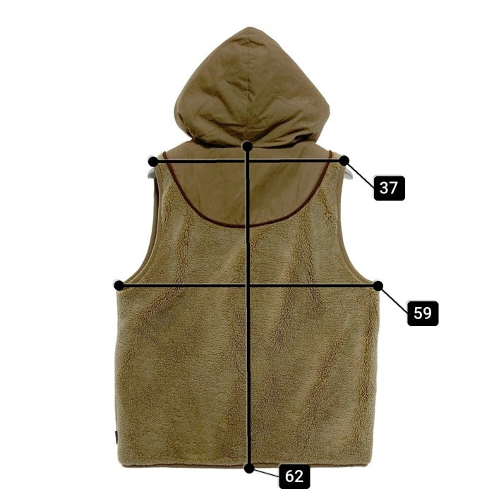 Gohemp ゴーヘンプ フード付きベスト ブラウン sizeS 瑞穂店