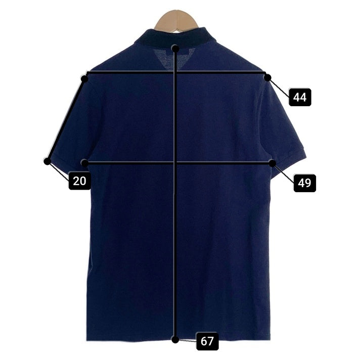 PRADA SPORT プラダスポーツ 鹿の子 ポロシャツ 半袖 ネイビー ブラック SJ888 2014 Size M 福生店