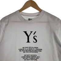 Y's ワイズ 24SS New Era ニューエラ プリント Tシャツ ホワイト YJ-T80-950 Size XL 福生店