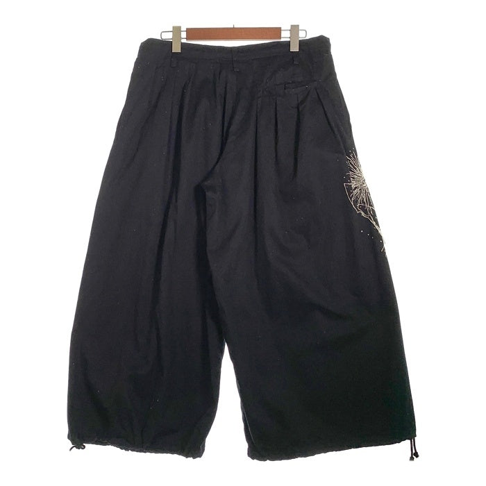 S'YTE サイト ヨウジヤマモト FIREWORKS EMBROIDERY BALLOON PANTS 刺繡 バルーンパンツ ブラック UT-P06-001 Size 3 福生店