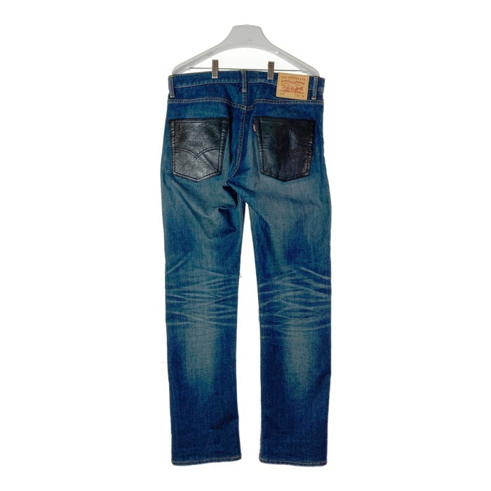 JUNYA WATANABE COMME des GARCONS MAN ジュンヤワタナベ コムデギャルソンマン Levi's リーバイス WA-P203 AD2017 513 パッチワーク レザーポケット デニムパンツ インディゴ sizeM 瑞穂店