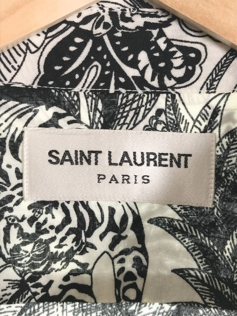 SAINT LAURENT PARIS サンローランパリ Printed Viscose プリント レーヨンシャツ 601070 Y2C23 Size 39 福生店