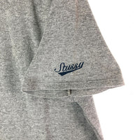 STUSSY ステューシー USA製 フットボールTシャツ サーマル グレー sizeL 瑞穂店