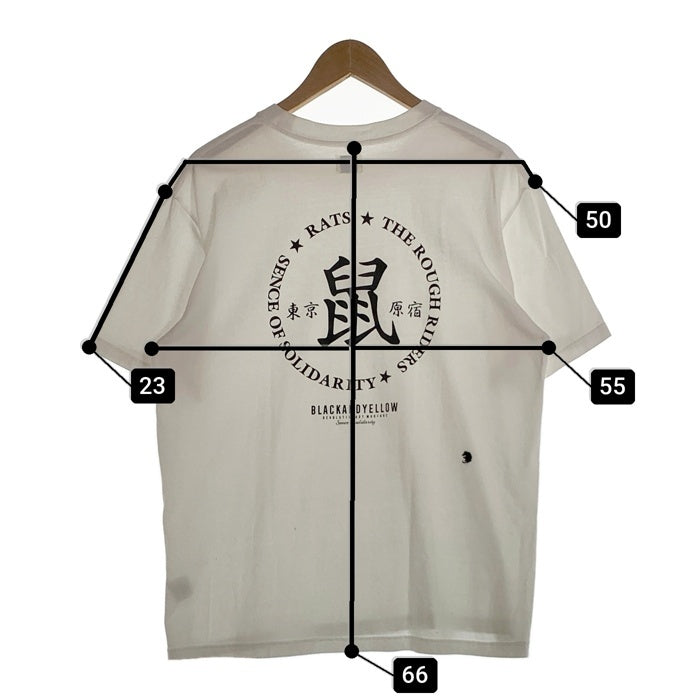 RATS ラッツ 25SS 鼠TEE プリントTシャツ 東京 原宿 コットン キュプラ ホワイト 25RT-0603 Size M 福生店