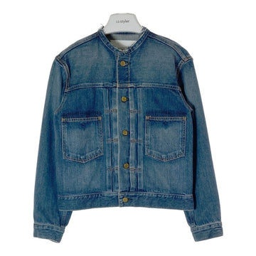IENA イエナ L'ATELIER DENIM ノーカラーデニムジャケット ブルー size38 瑞穂店