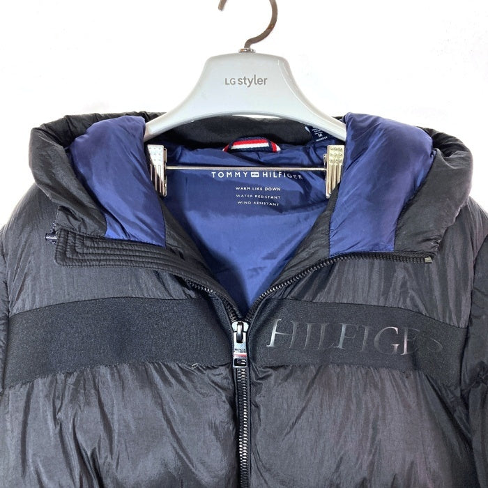 TOMMY HILFIGER トミーヒルフィガー 153AN916 ゴーストプリント 中綿ジャケット ブラック sizeM 瑞穂店