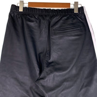 Schott ショット LEATHER TRACK PANTS シープスキン レザートラックパンツ ブラック ライン 3191066 Size L 福生店
