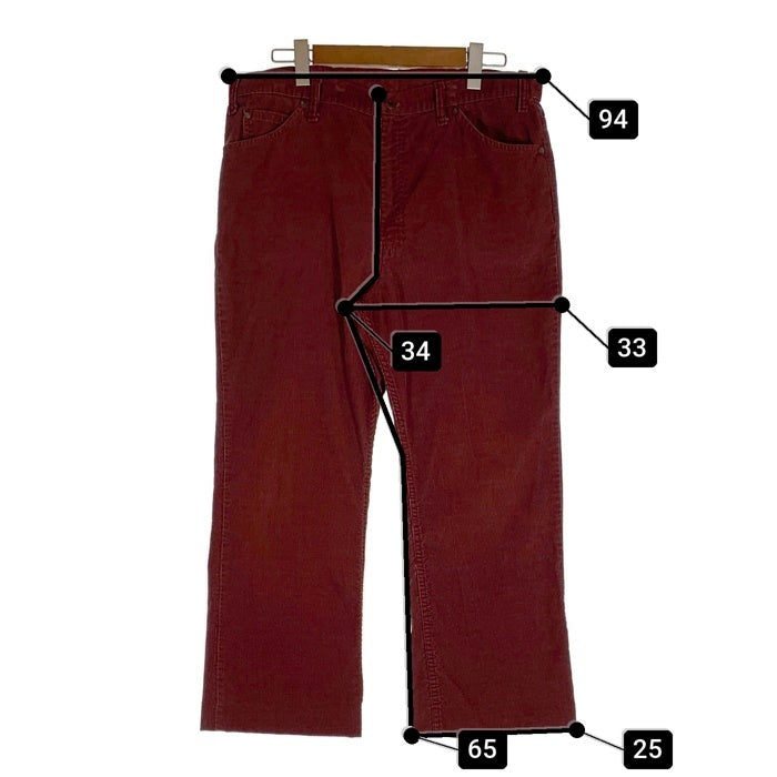 70's 80's JC Penney ジェーシーペニー ブーツカット コーデュロイ フレアパンツ バーガンディー Size ウエスト約98cm 福生店