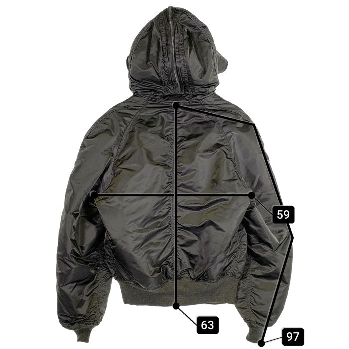 90's ALPHA INDUSTRIES アルファインダストリーズ N-2B フライトジャケット オリーブ 1615-573-8335 USA製 Size L 福生店