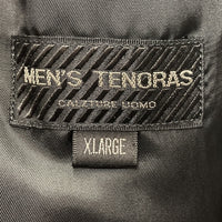 MENS TENORAS メンズティノラス ウール ダブルブレスト ロングコート ジャケット ブラック Size XL 瑞穂店