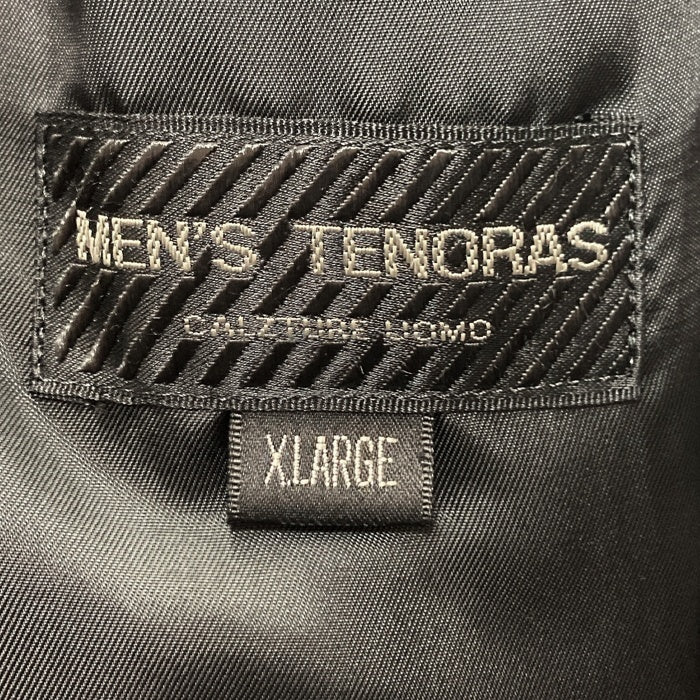 MENS TENORAS メンズティノラス ウール ダブルブレスト ロングコート ジャケット ブラック Size XL 瑞穂店