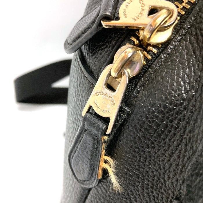 COACH コーチ M1657-F38288 レザー リュック ブラック※擦れあり 瑞穂店