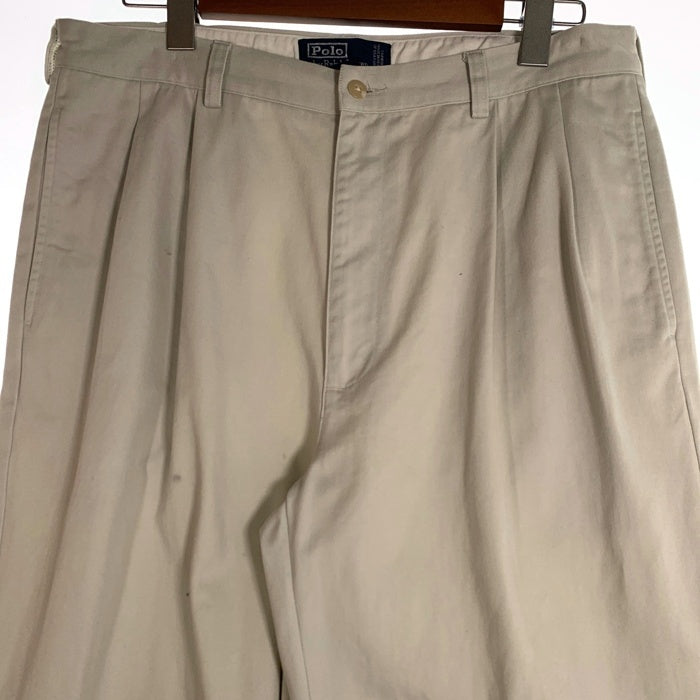 Polo Ralph Lauren ポロラルフローレン HAMMOND PANT ハモンドパンツ 2タック チノ オフホワイト メキシコ製 Size 35×30 福生店
