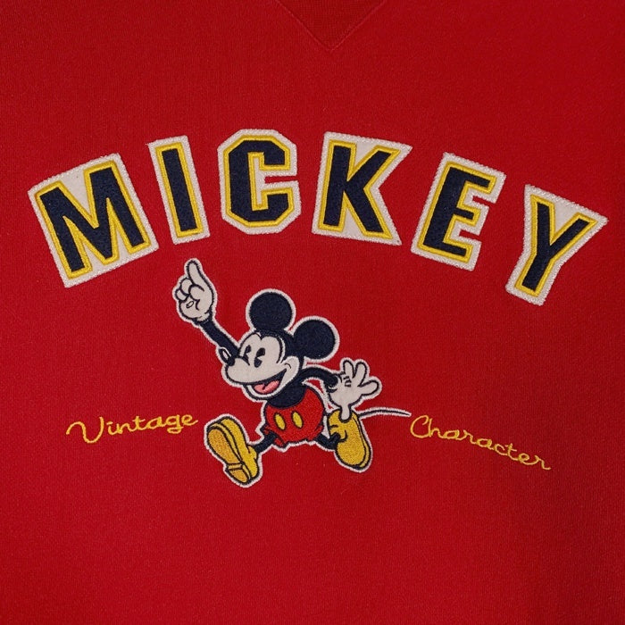 WALT DISNEY WORLD ウォルトディズニーワールド MICKEY MOUSE ミッキーマウス スウェット レッド sizeS 瑞穂店