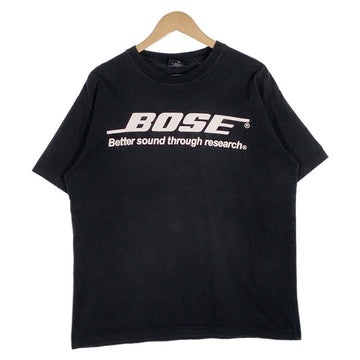 00's BOSE ボーズ ロゴ 両面プリント Tシャツ ブラック Size L 福生店