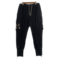 EMPORIO ARMANI エンポリオアルマーニ ウール ポリアミド カーゴパンツ ブラック 厚手 Size 46 福生店