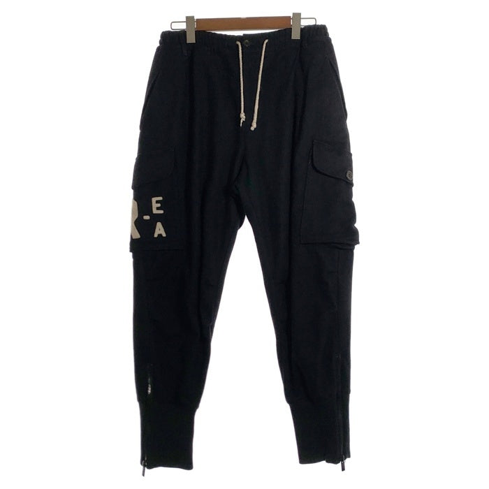 EMPORIO ARMANI エンポリオアルマーニ ウール ポリアミド カーゴパンツ ブラック 厚手 Size 46 福生店