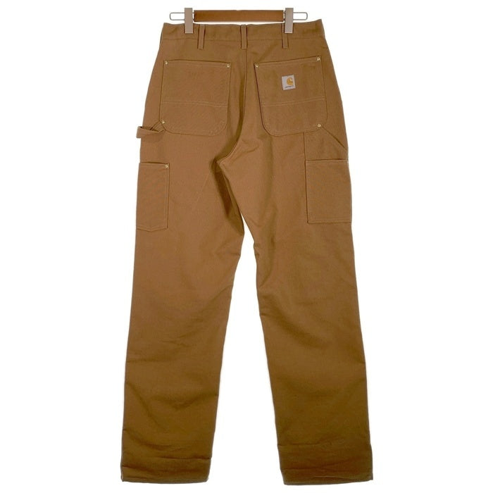 CARHARTT カーハート FIRM DUCK DOUBLE-FRONT DUNGAREE ダブルニー ペインター パンツ 106679 BRN ブラウン USA製 Size 32×32 福生店