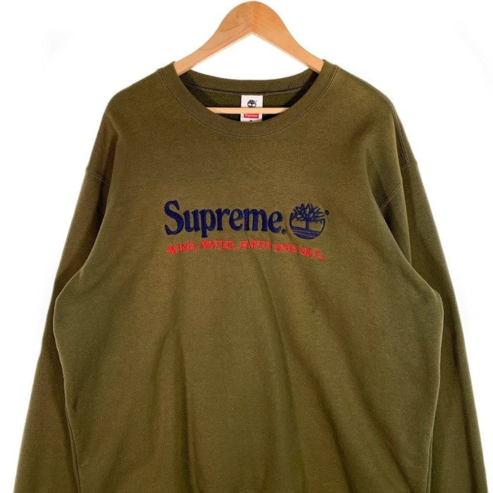 SUPREME シュプリーム 20SS Timberland ティンバーランド Crewneck クルーネックスウェットトレーナー オリーブ Size XL 福生店