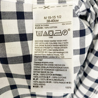 BANANA REPUBLIC バナナリパブリック CAMDEN FIT コットンチェックシャツ 長袖 ホワイト ブラック Size M 福生店